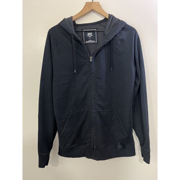 SAXX Down Time Hoodie M Sweatshirt Casual Normcore Streetwear Y2K 90s Sk8 Urban - Picture 1 of 16